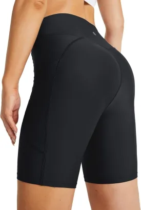 baleaf Women's 3"/5"/6"/8" High Waisted Swim Shorts Tummy Control Swimsuits Bottoms Modest Board Shorts UPF 50 