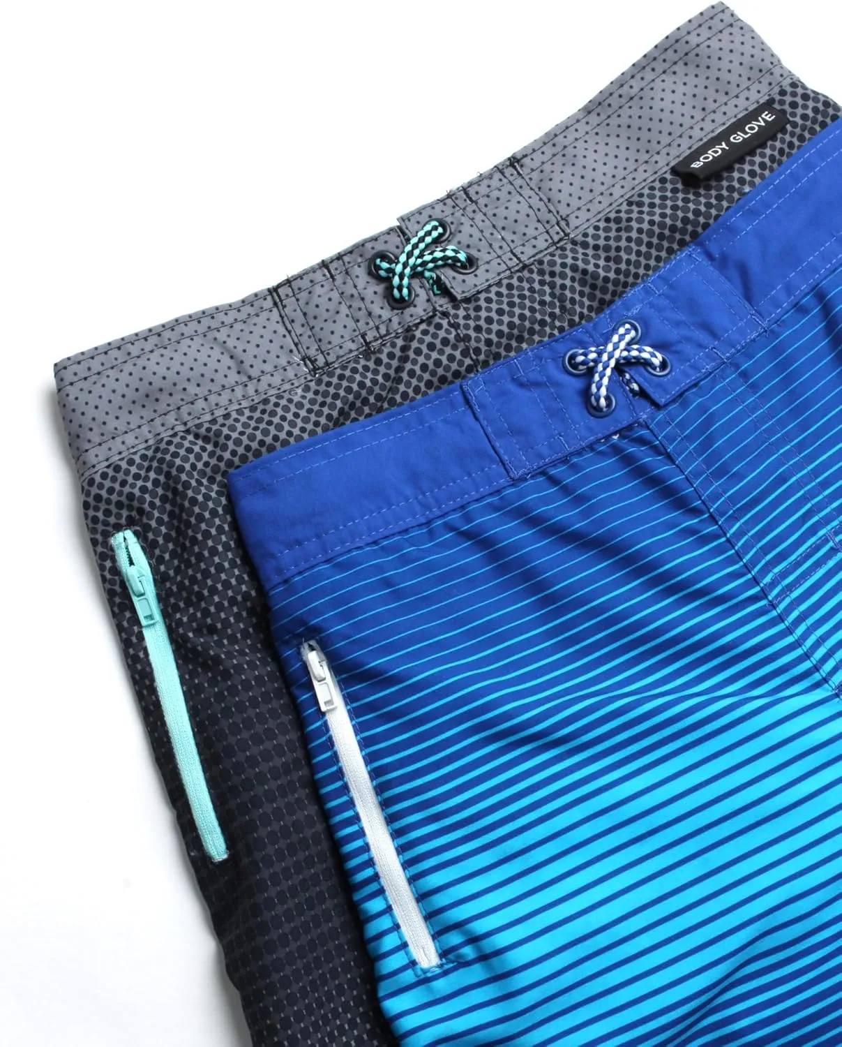 Body Glove Boys Swim Trunks - 2 Pack UPF 50  Quick Dry Board Shorts Bathing Suit Kids Swimwear with Pockets (Sizes: 8-18)