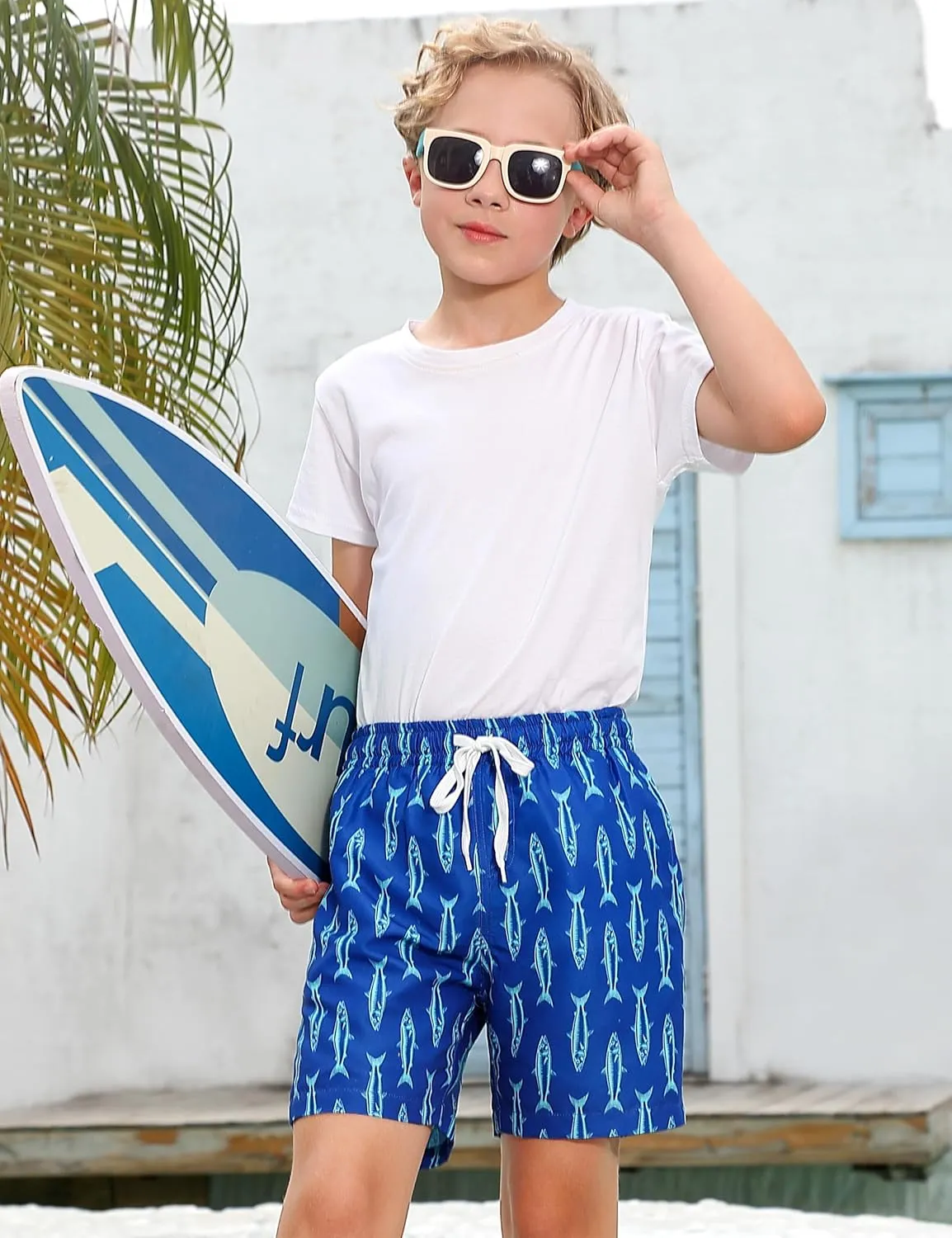 Boys Swim Trunks Compression Liner Bathing Suit Quick Dry Swimsuit 5-18T
