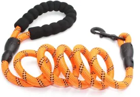 Braided Rope Leash - Orange