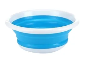 Collapsible Bucket Wash Basin Outdoors Portable Barrel Folding Basin