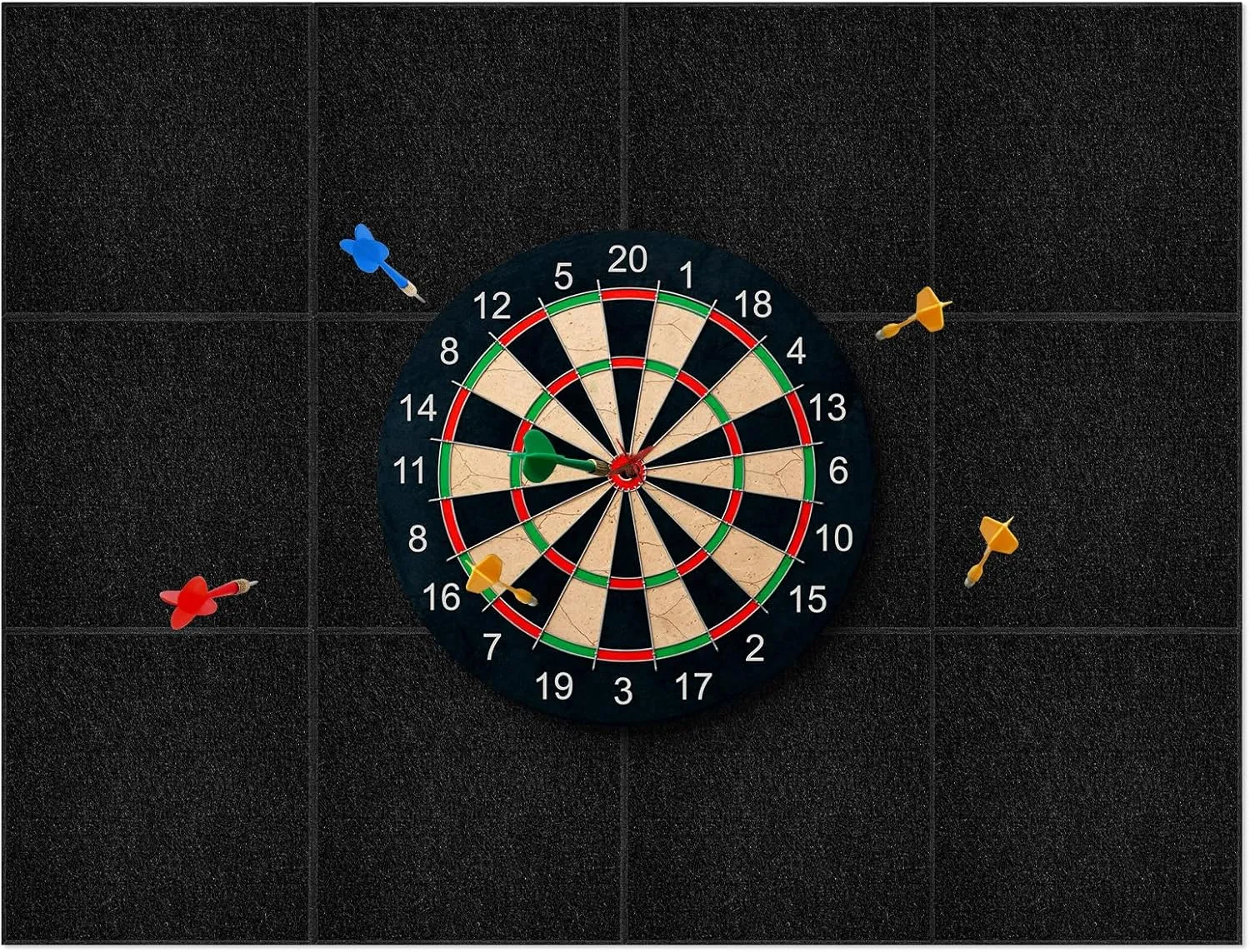 Dart Board Wall Protector, Extended Length Dartboard Surround Felt Board for Wall, Dart Board Accessories Backing Protector