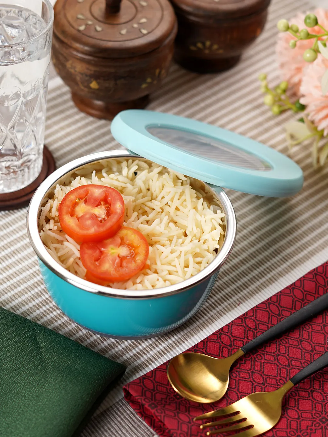 Diego Steel Lunch Bowl With Airtight Lid