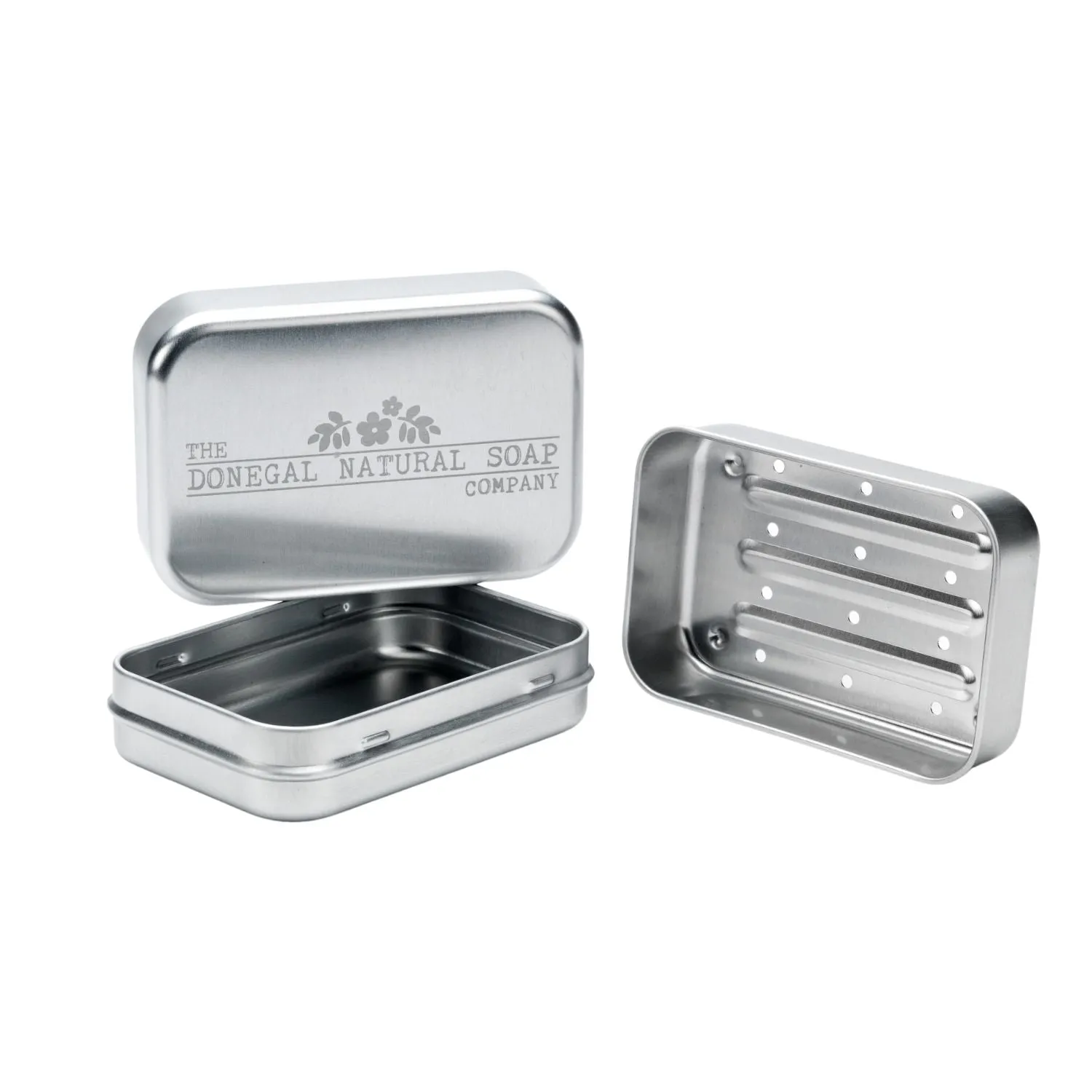 Donegal Natural Soap 3-Piece Tin with Shampoo Bar (40g) & Magnetic Holder