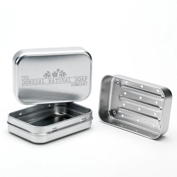 Donegal Natural Soap 3-Piece Tin with Shampoo Bar (40g) & Magnetic Holder