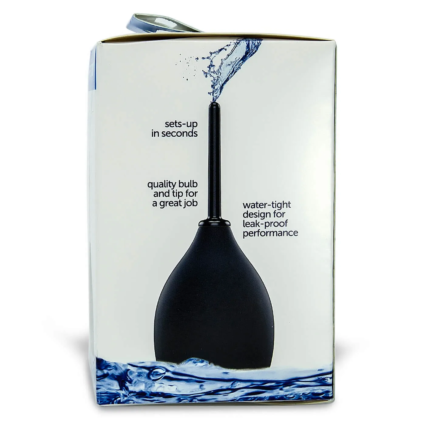 Ergoflo Impulse Water-Tight Leak-Proof Douche for Anal Hygiene
