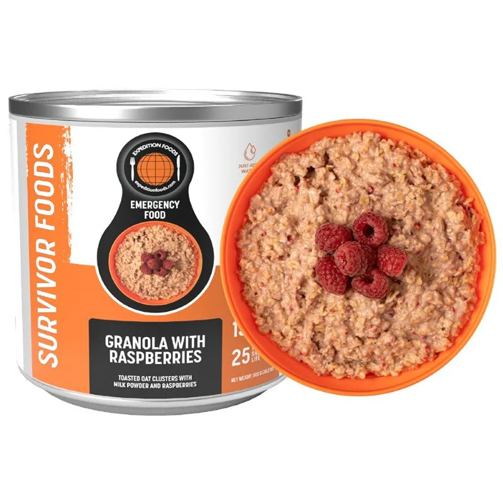 Expedition Foods Granola with Raspberries (SURVIVOR FOODS RANGE)
