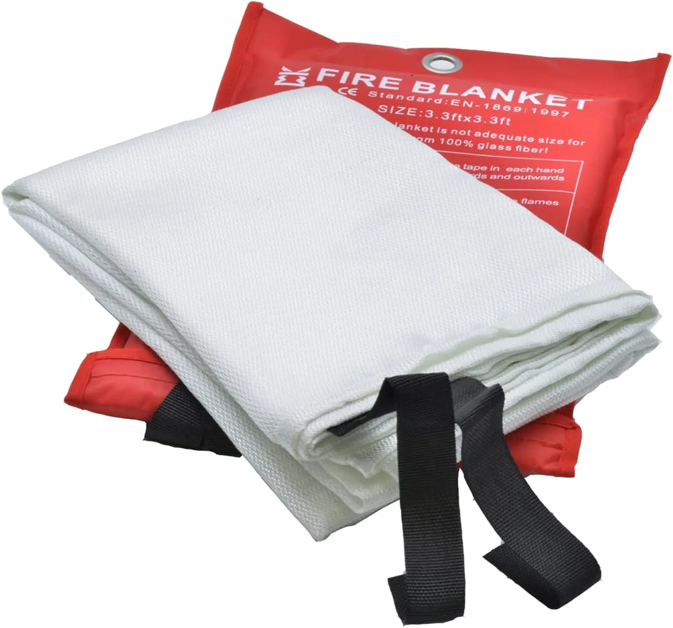 Fire Blanket for Home Emergency Survival  Fiberglass Suspend Fire Flames Suspension Blankets for Home and Kitchen School Grill Garage House Warehouse Safety (2pcs-FireBlankets)