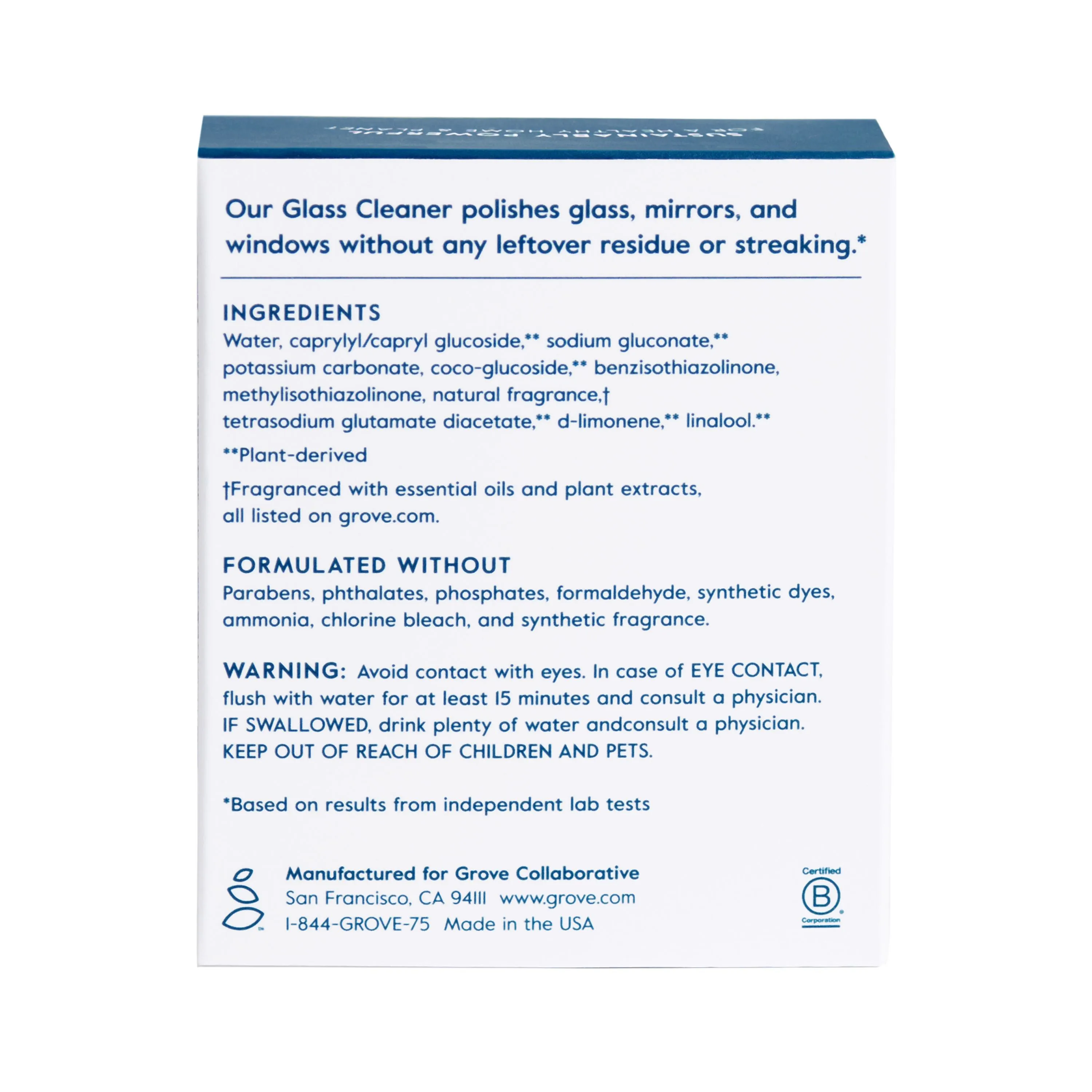 Glass Cleaner Concentrate