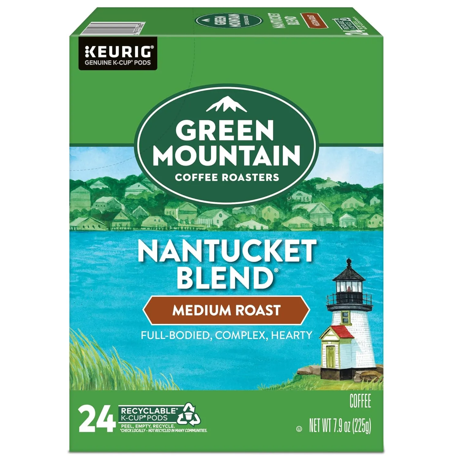 Green Mountain Coffee Roasters Nantucket Blend Keurig Single-Serve K-Cup Pods, Medium Roast Coffee, 96 Count
