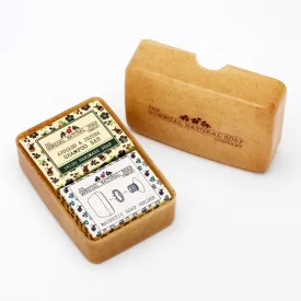 Green PE Soap Box with Shampoo Bar (40g) & Magnetic Holder