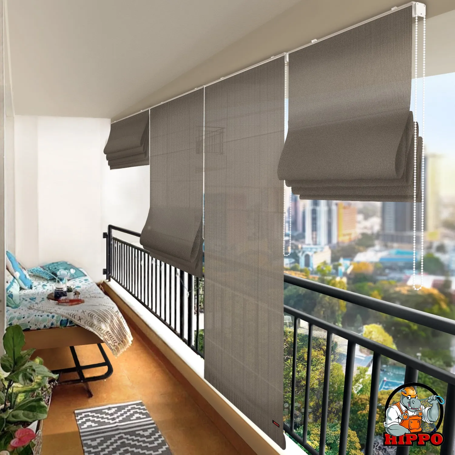 HIPPO Outdoor Roman Blind