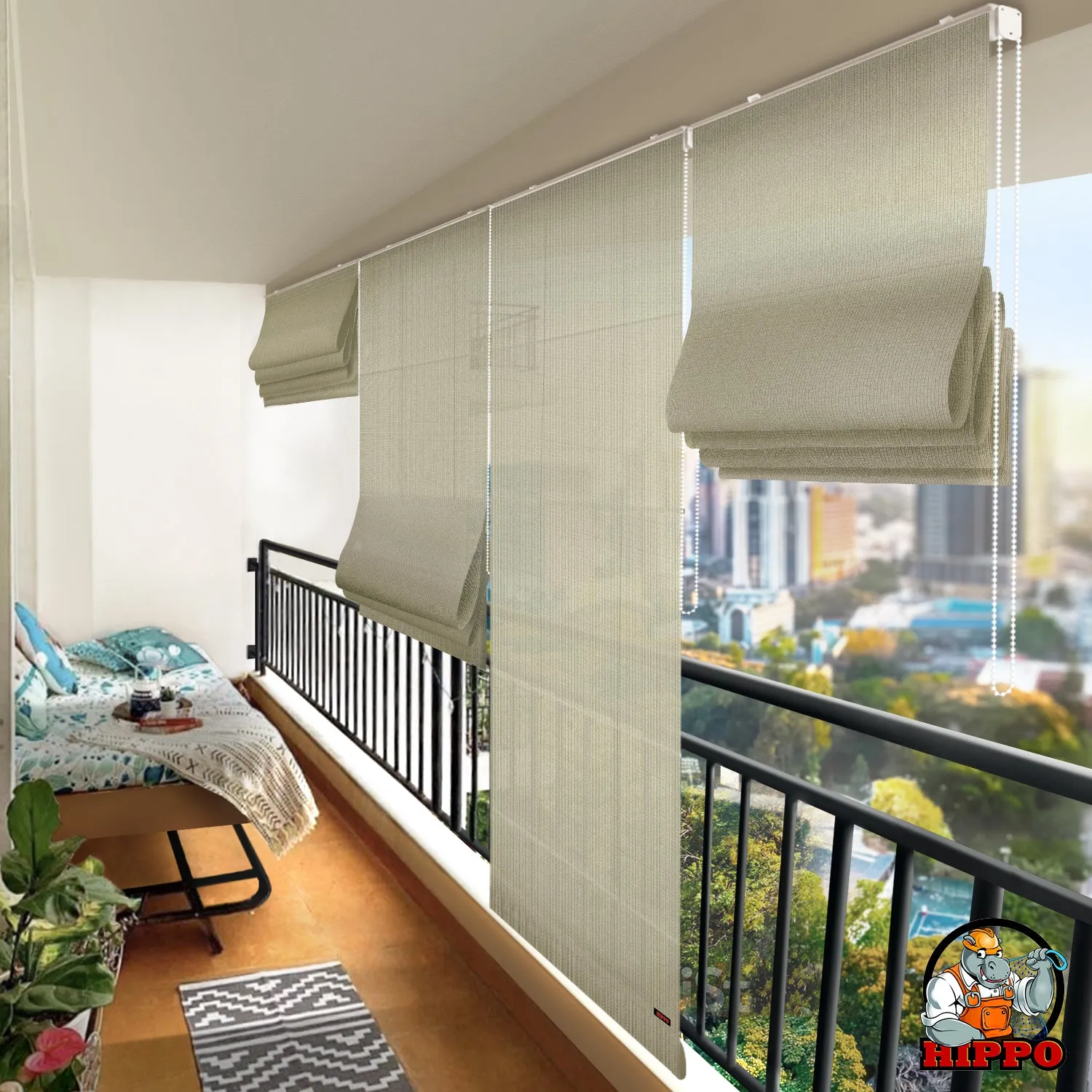 HIPPO Outdoor Roman Blind