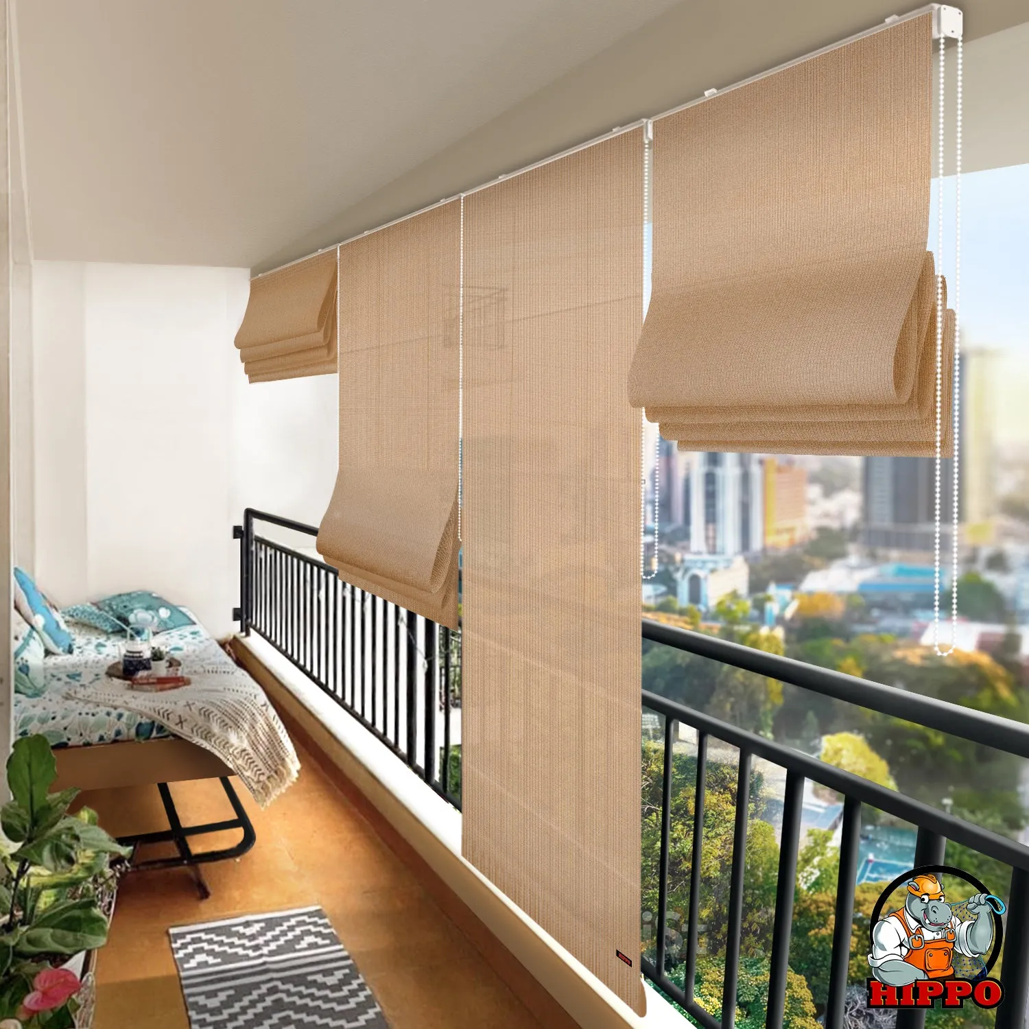 HIPPO Outdoor Roman Blind