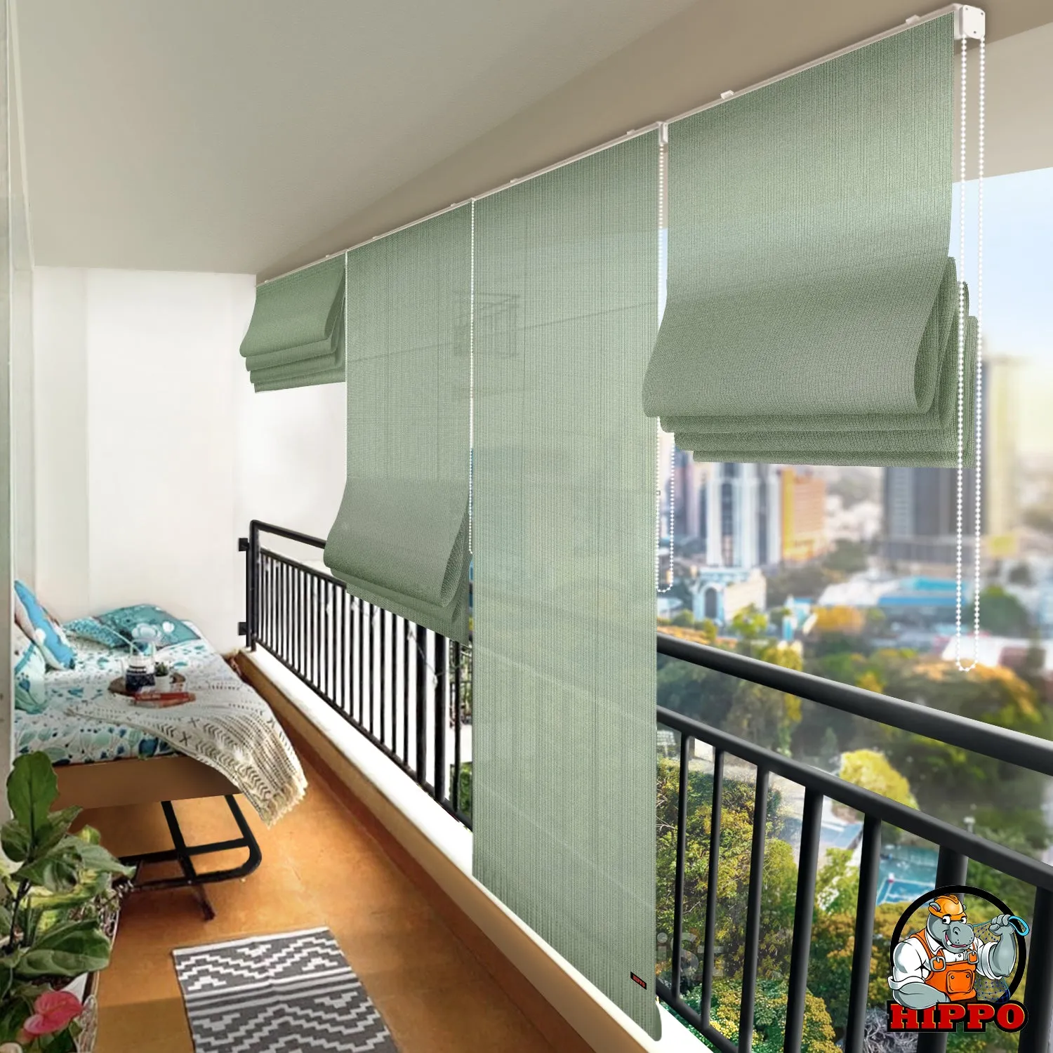 HIPPO Outdoor Roman Blind