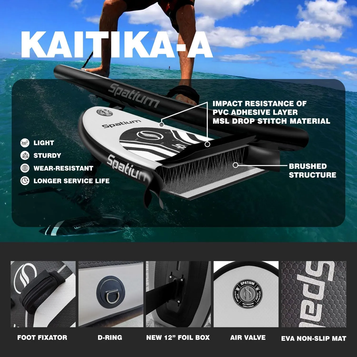 Hydrofoil Board for Surfing Inflatable Hydrofoil Surfboard Non Electric Inflatable Wingfoil Board Wakeboard SUP Paddle Board Hydrofoil Board Surfboard