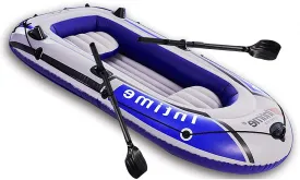 Kayak Inflatable Boat for Adults, Thicken Inflatable Raft, Rubber Boats, Wear-Resisting Hovercraft Dinghies for Fishing, Touring, Entertainment,231CM*130CM