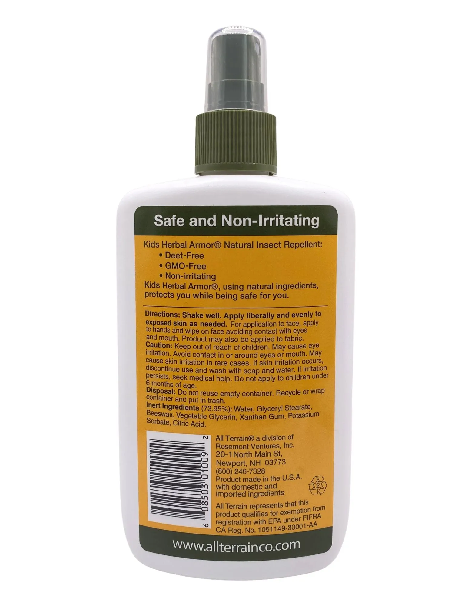 Kids Herbal Armor® DEET-Free, Natural* Insect Repellent, Pump Spray 8oz. - Value-Size