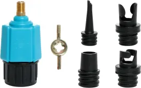 Lystaii Paddle Board Pump Adapter SUP Pump Adaptor Inflatable Compressor Converter Air Pump Adapter with 4 Air Pump Nozzles for Paddle Board Inflatable Boat Inflatable Bed