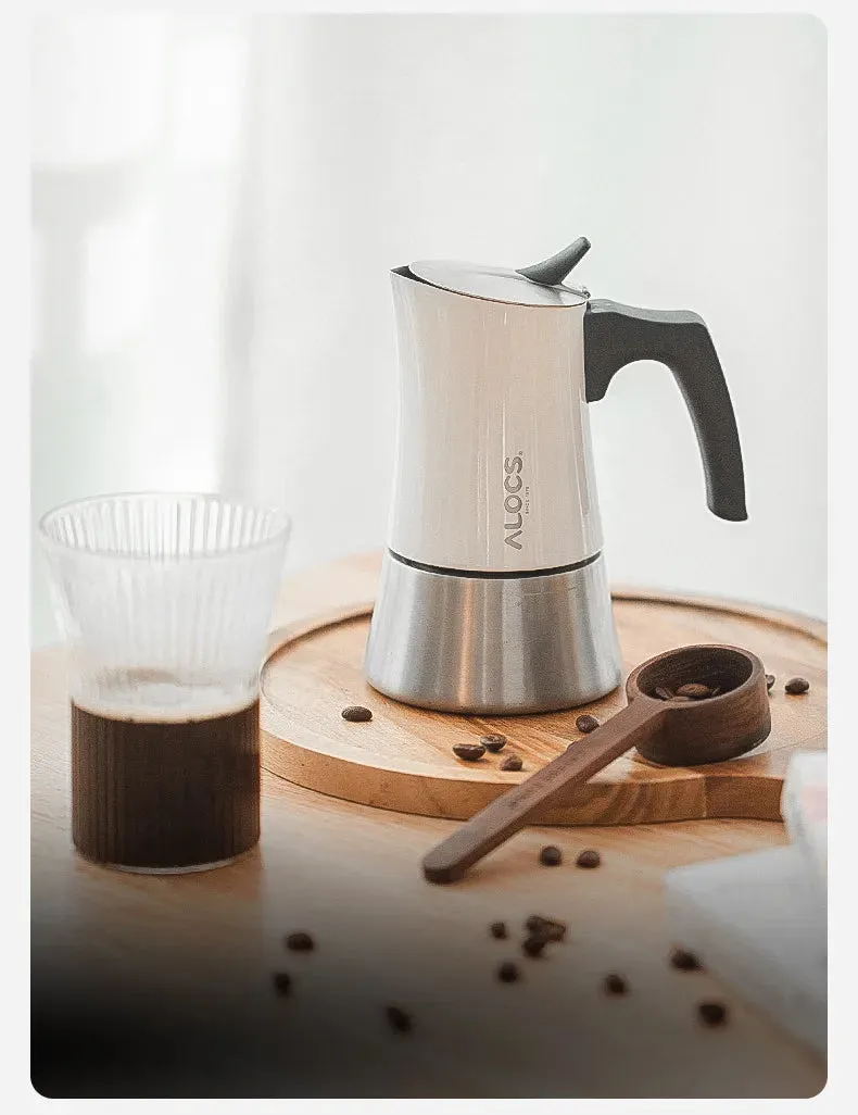 Moka Pot Stove Top Espresso Coffee Maker - 200ml