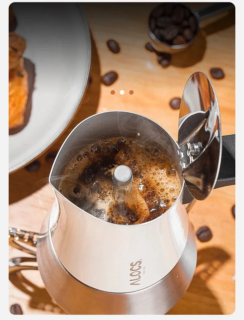 Moka Pot Stove Top Espresso Coffee Maker - 200ml