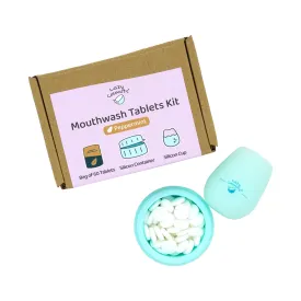 Mouthwash Tablets Kit | Peppermint, Baking Soda