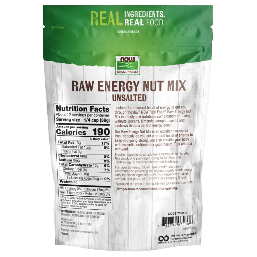 Raw Energy Nut Mix, Unsalted