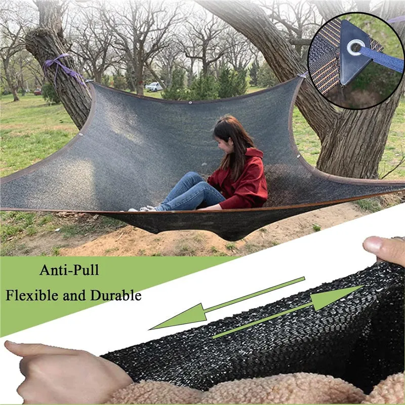 UV Resistant Shade Outdoor Sun Shade Black Net Cloth