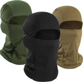 WTACTFUL 3 Pieces Balaclava Face Mask of Men - Ski Mask, Breathable Elastic Fit & Perfect for Outdoor Activities!