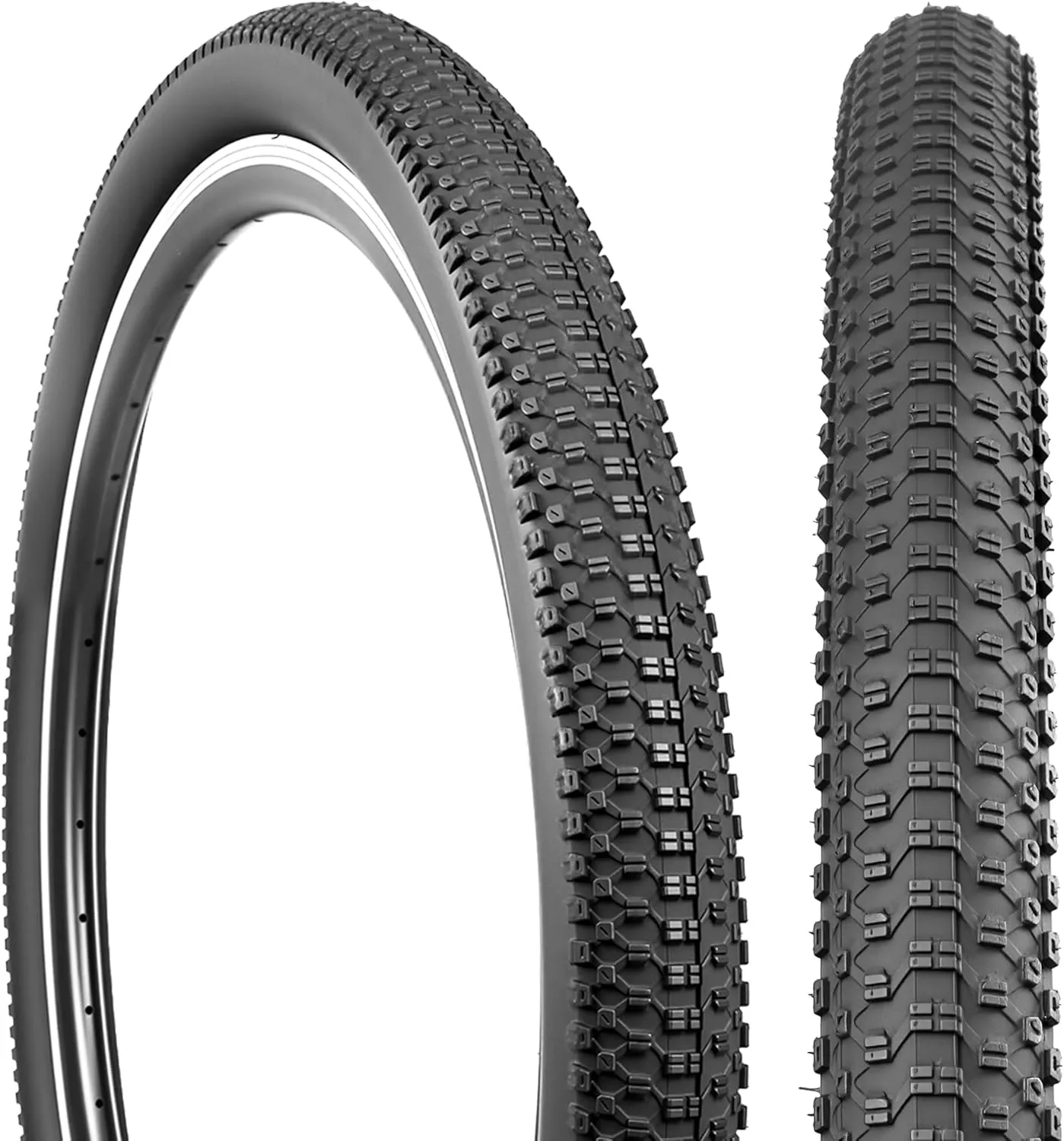 ZUKKA Bike Tire 26/27.5 x 2.125 Bike Tire 1/2 Pack Mountain Bike Tire Folding Replacement Tire for MTB Mountain Bike, BMX Bicycle Commuter Bike